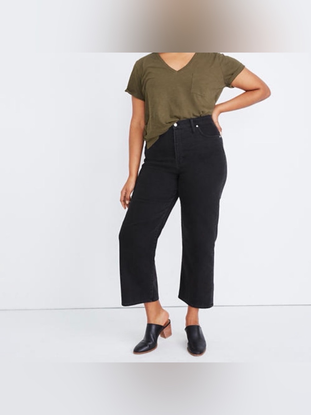Madewell-Slim Wide Leg Crop-Black-Denim-Classic-Elevated-30
